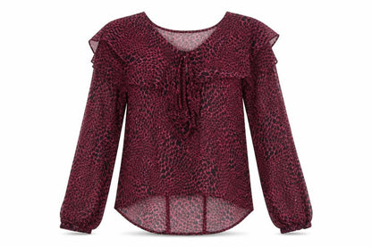 Womens UK Size 10 Topshop Purple Basic Blouse