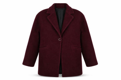 Womens UK Size S Mango Red Overcoat