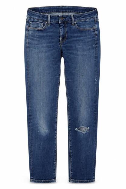 Womens UK Size 30 Pepe Jeans Regular Fit Skinny Blue Jeans