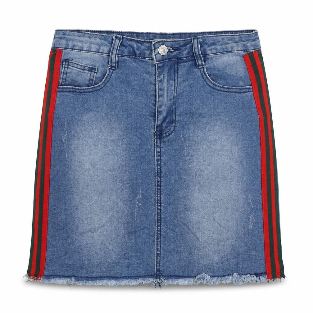 Womens UK Size 10 My Bestiny A-Line Denim Skirt