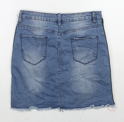 Womens UK Size 10 My Bestiny A-Line Denim Skirt
