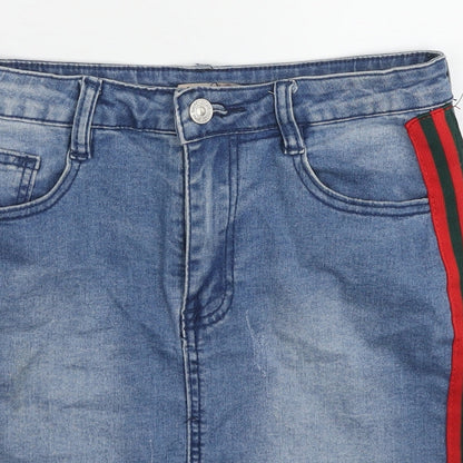 Womens UK Size 10 My Bestiny A-Line Denim Skirt