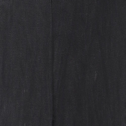 Mark Shale Womens Black Cotton Straight Jeans Size 12 L29 in Regular Zip