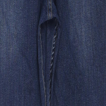 Hera Mens Blue Herringbone Cotton Skinny Jeans Size 30 in L27 in Regular Zip