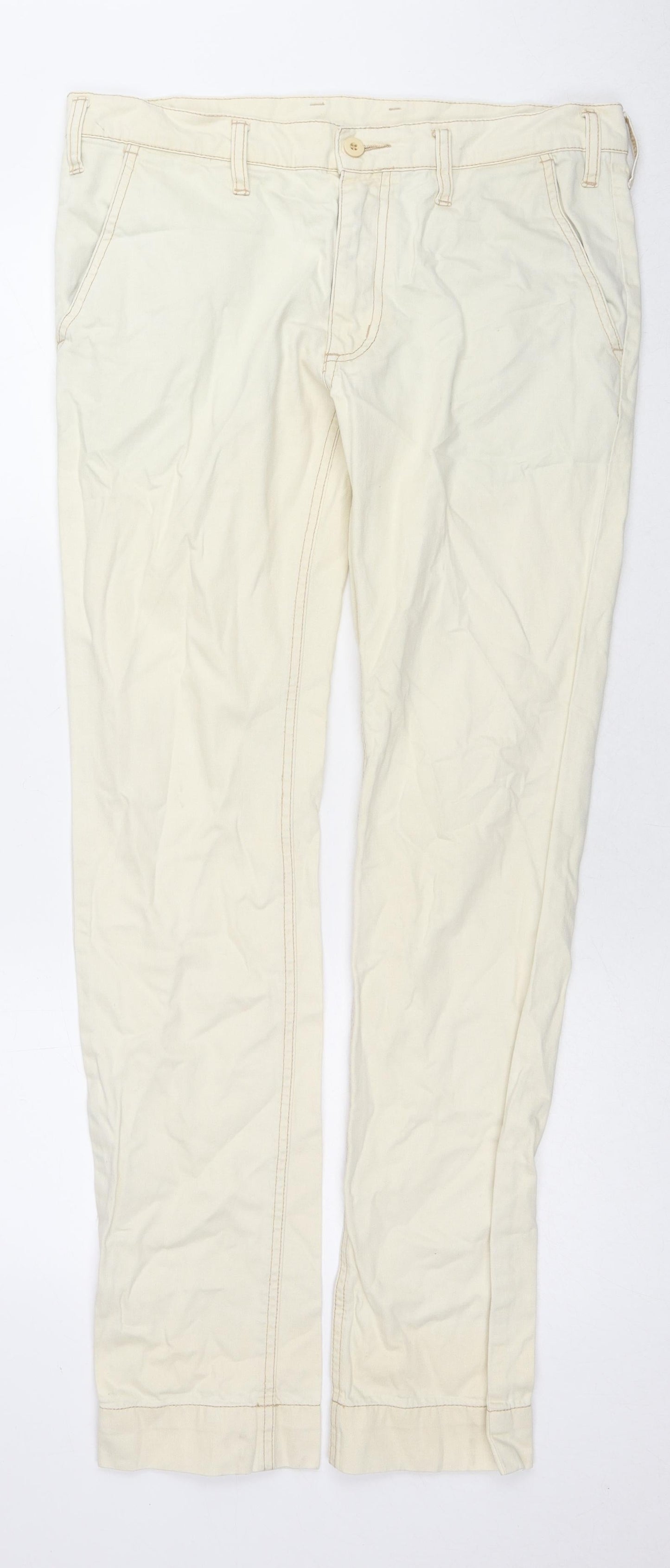 Mens UK Size 31 in Cheap Monday Regular Fit Straight Ivory Jeans