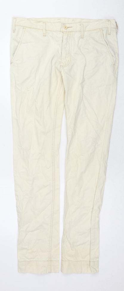 Mens UK Size 31 in Cheap Monday Regular Fit Straight Ivory Jeans