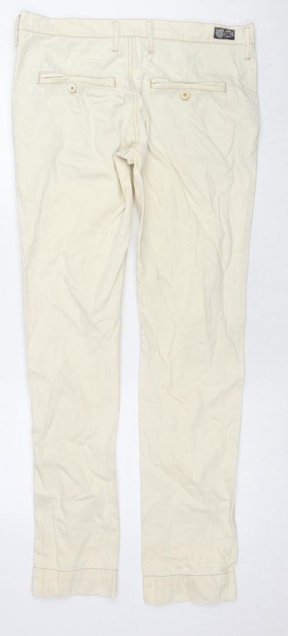 Mens UK Size 31 in Cheap Monday Regular Fit Straight Ivory Jeans
