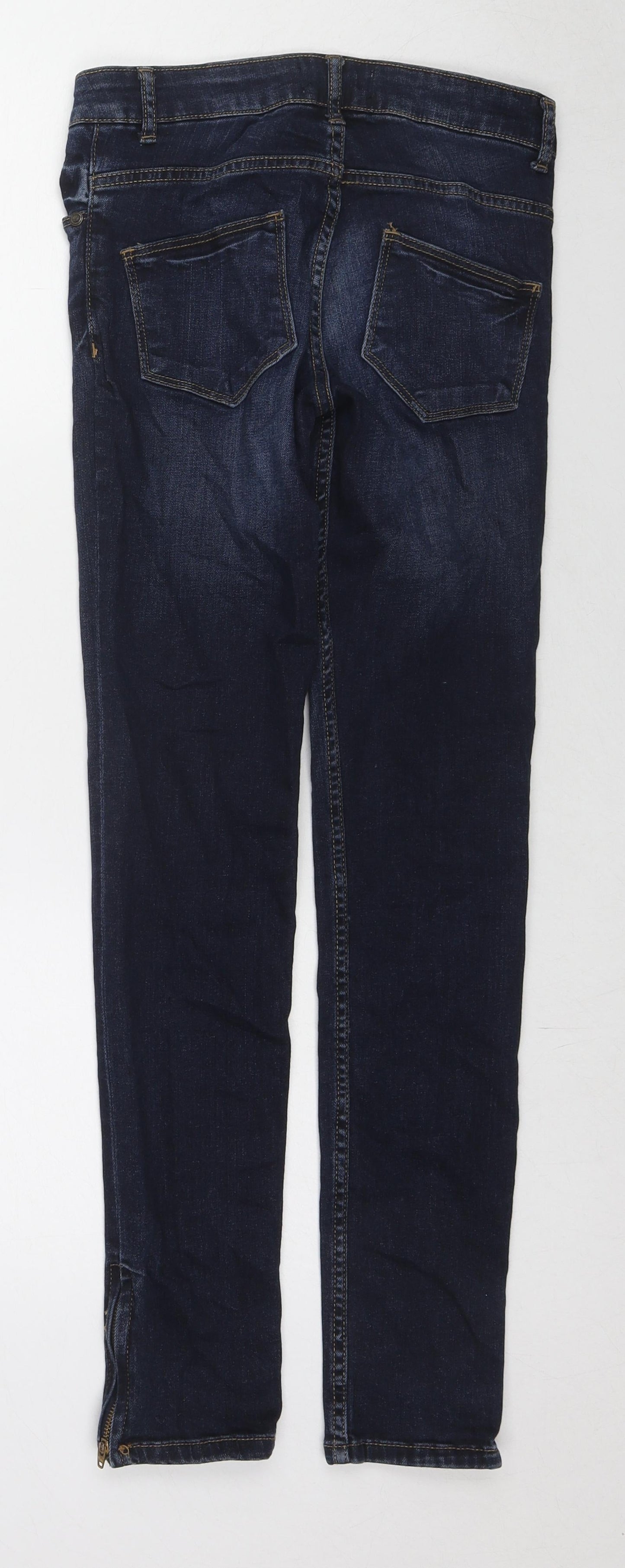 Be Beau Womens Blue Cotton Skinny Jeans Size 8 L29 in Regular Zip