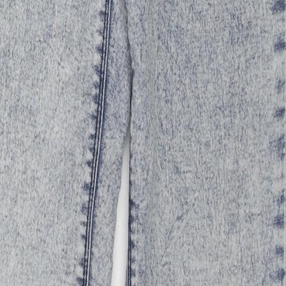 Zara Womens Blue Cotton Jegging Jeans Size 6 L29 in Regular Zip