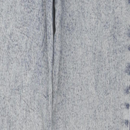 Zara Womens Blue Cotton Jegging Jeans Size 6 L29 in Regular Zip