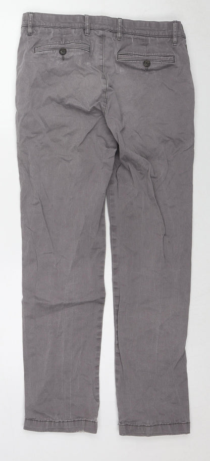 Goodthreads Mens Grey Cotton Straight Jeans Size 31 in L30 in Regular Zip