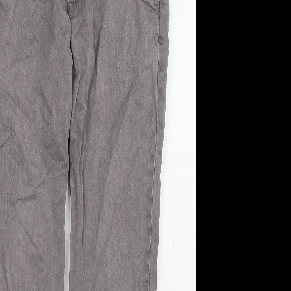 Goodthreads Mens Grey Cotton Straight Jeans Size 31 in L30 in Regular Zip