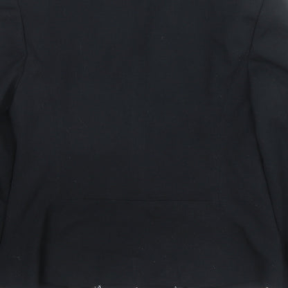 Marks and Spencer Womens Black Polyester Jacket Blazer Size 8
