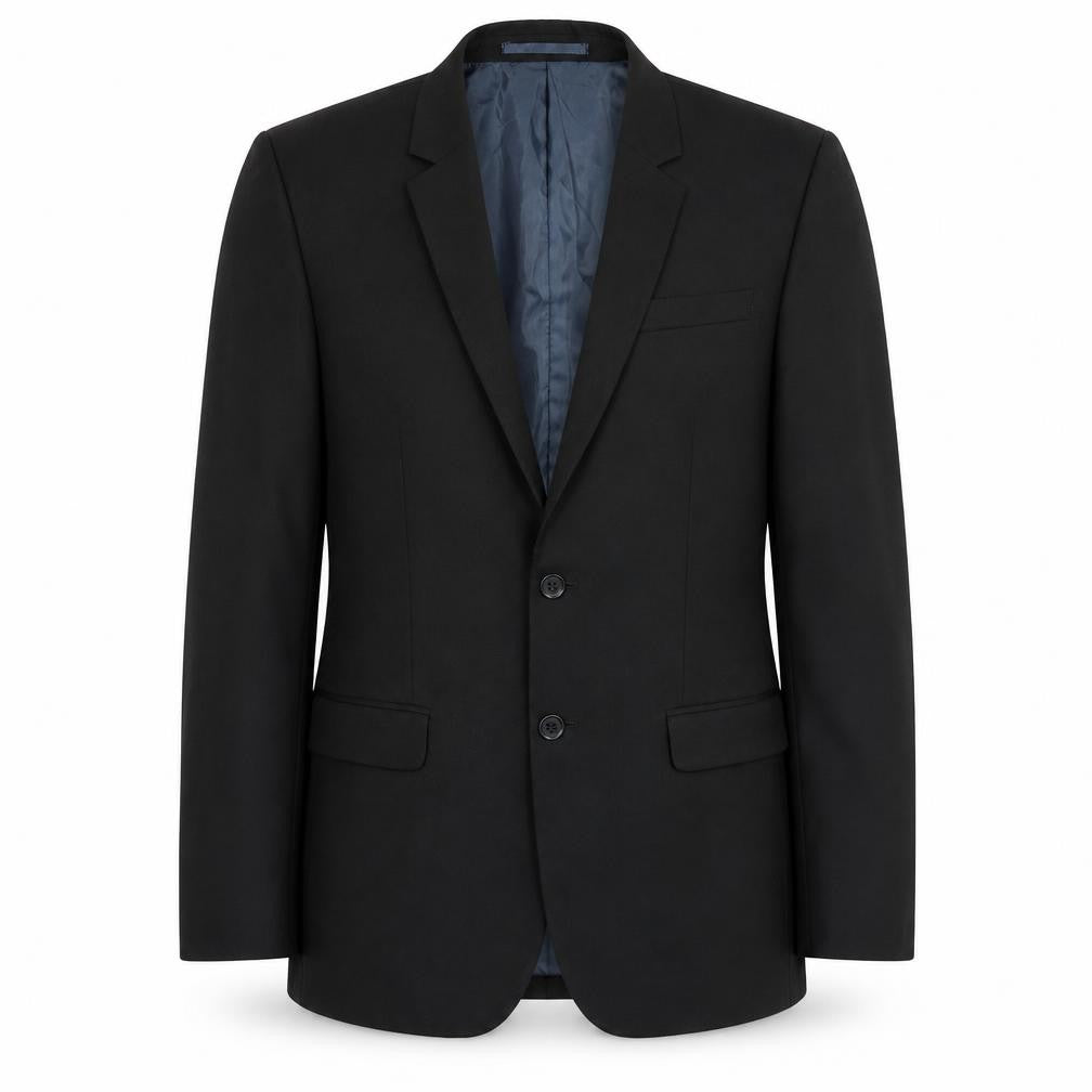 Mens UK Size 42 River Island Regular Black Suit Jacket