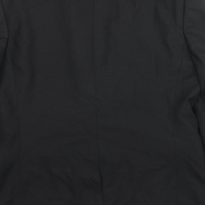Mens UK Size 42 River Island Regular Black Suit Jacket