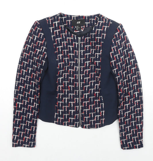 Womens UK Size 4 H&M Blue Jacket