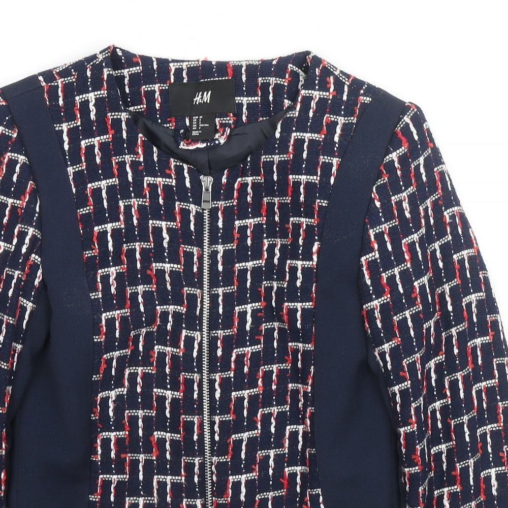 Womens UK Size 4 H&M Blue Jacket