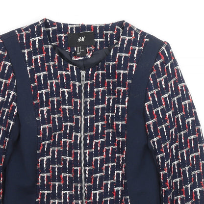 Womens UK Size 4 H&M Blue Jacket