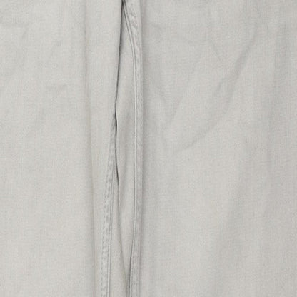 Gaffer Jeans Mens Beige Cotton Straight Jeans Size 34 in L34 in Regular Zip