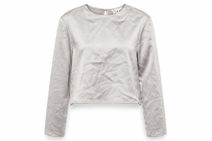 Womens UK Size XS H&M Beige Basic Blouse