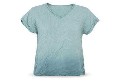 Womens UK Size M Viz-A-Viz Blue Basic Blouse