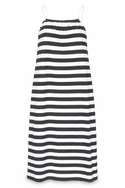 Only Womens Multicoloured Striped Cotton Slip Dress Size 2XL Square Neck Pullover
