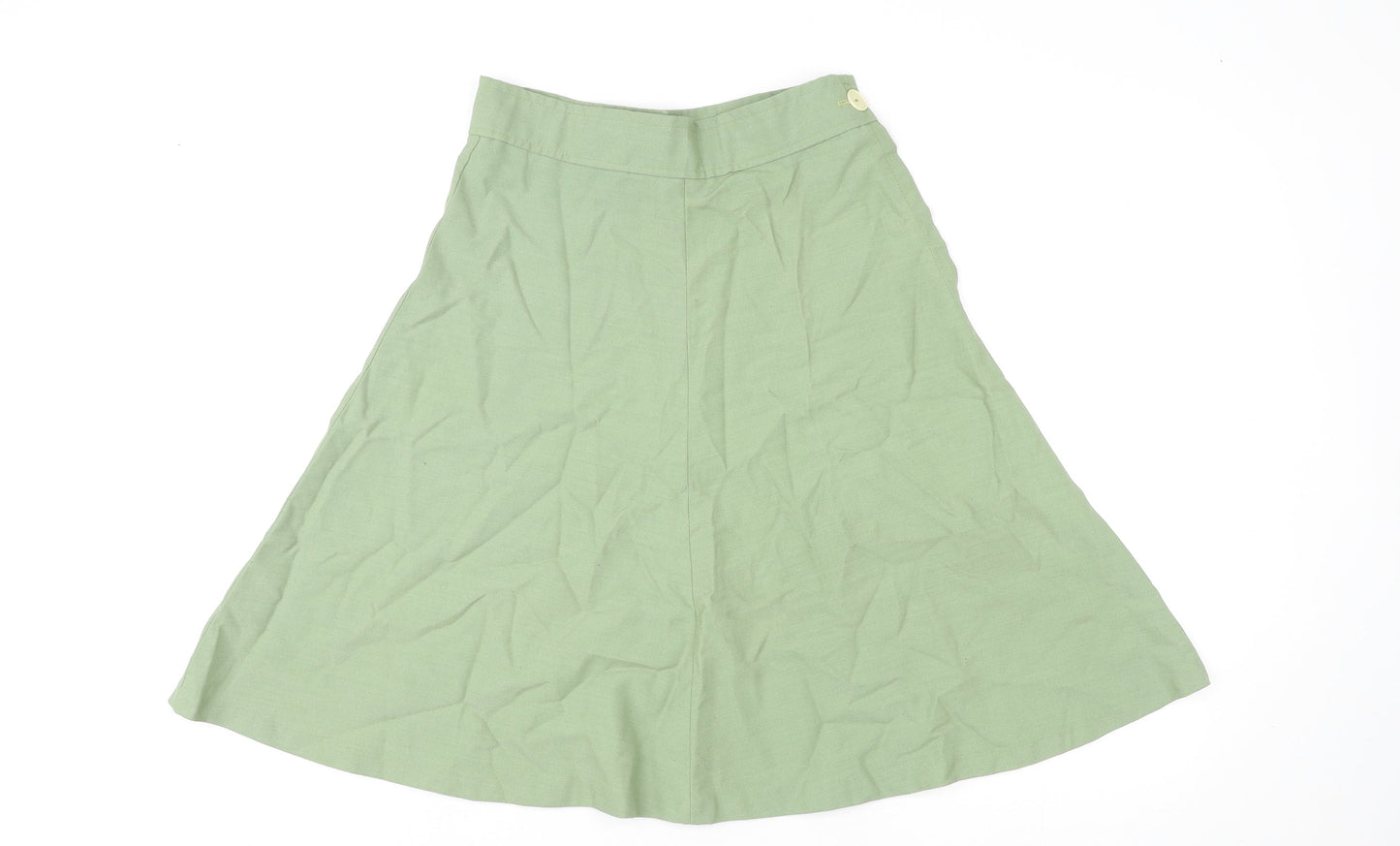 Matthew Royce Womens Green Polyester Skater Skirt Size 16 Zip