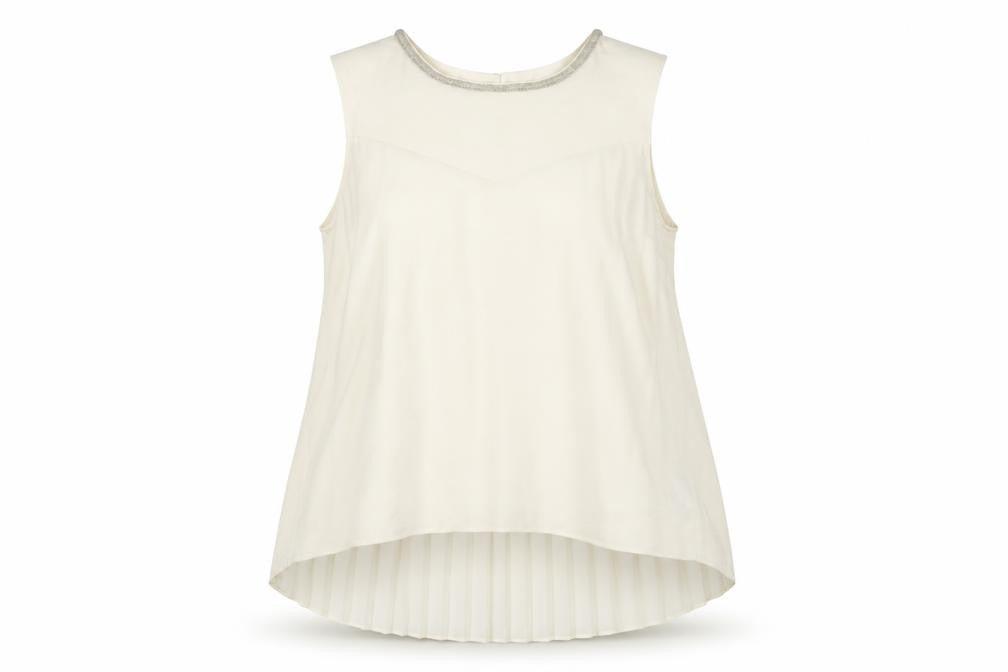 Womens UK Size 12 Oasis Ivory Basic Tank