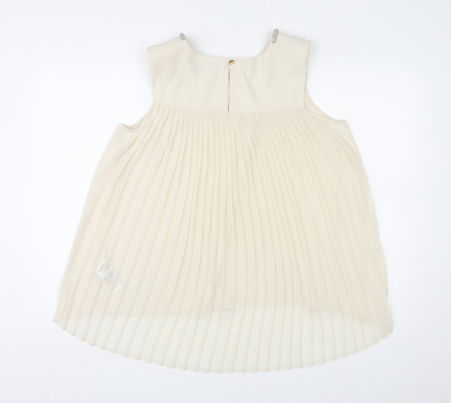 Womens UK Size 12 Oasis Ivory Basic Tank