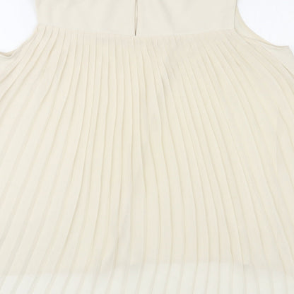 Womens UK Size 12 Oasis Ivory Basic Tank