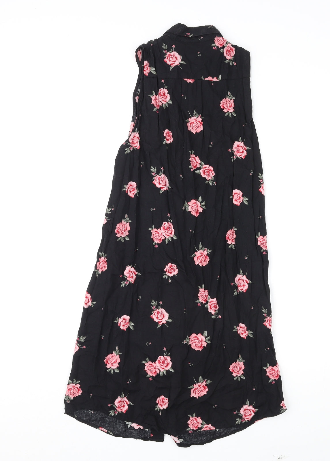 Divided by H&M Womens Multicoloured Floral Viscose Shirt Dress Size 10 Collared Button