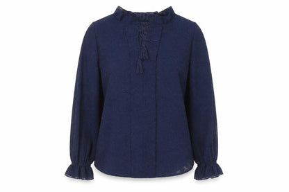 Womens UK Size 8 Marks and Spencer Blue Basic Blouse
