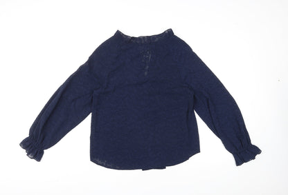 Womens UK Size 8 Marks and Spencer Blue Basic Blouse