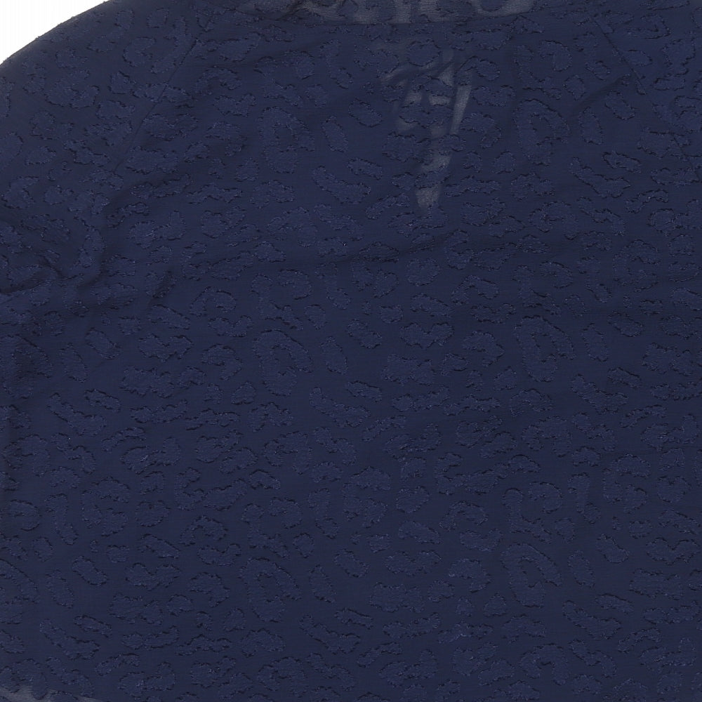 Womens UK Size 8 Marks and Spencer Blue Basic Blouse