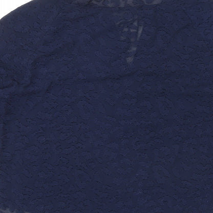 Womens UK Size 8 Marks and Spencer Blue Basic Blouse