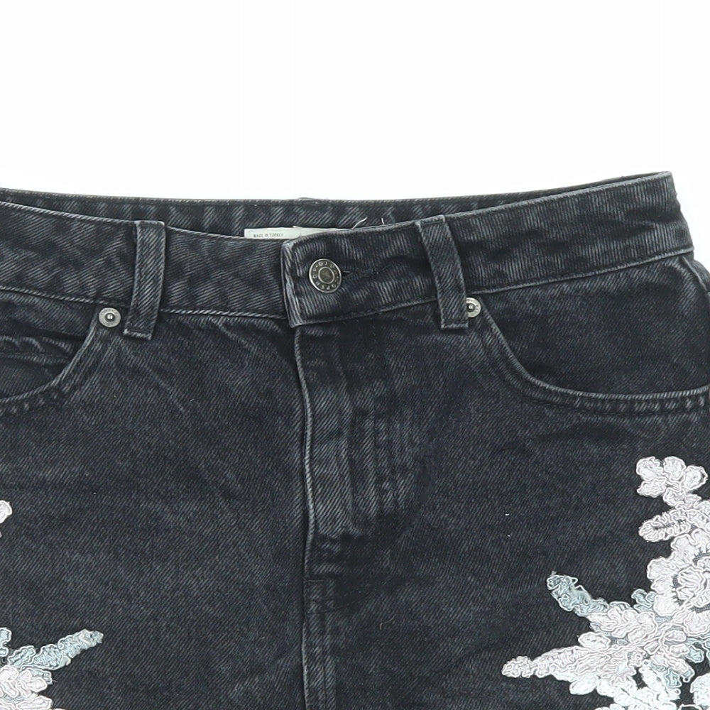 Womens UK Size 8 Topshop Mini Denim Skirt