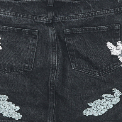 Womens UK Size 8 Topshop Mini Denim Skirt