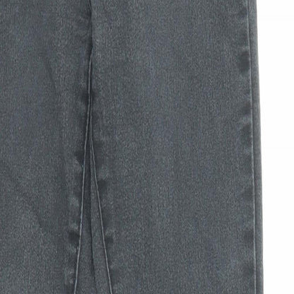Denim & Co. Womens Black Cotton Skinny Jeans Size 4 L28 in Regular Zip - Waist 21 inches