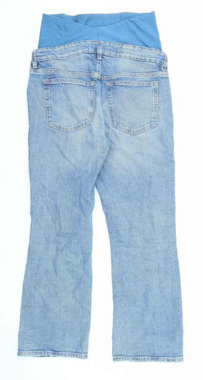 Womens UK Size S H&M Regular Fit Straight Blue Jeans