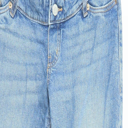 Womens UK Size S H&M Regular Fit Straight Blue Jeans