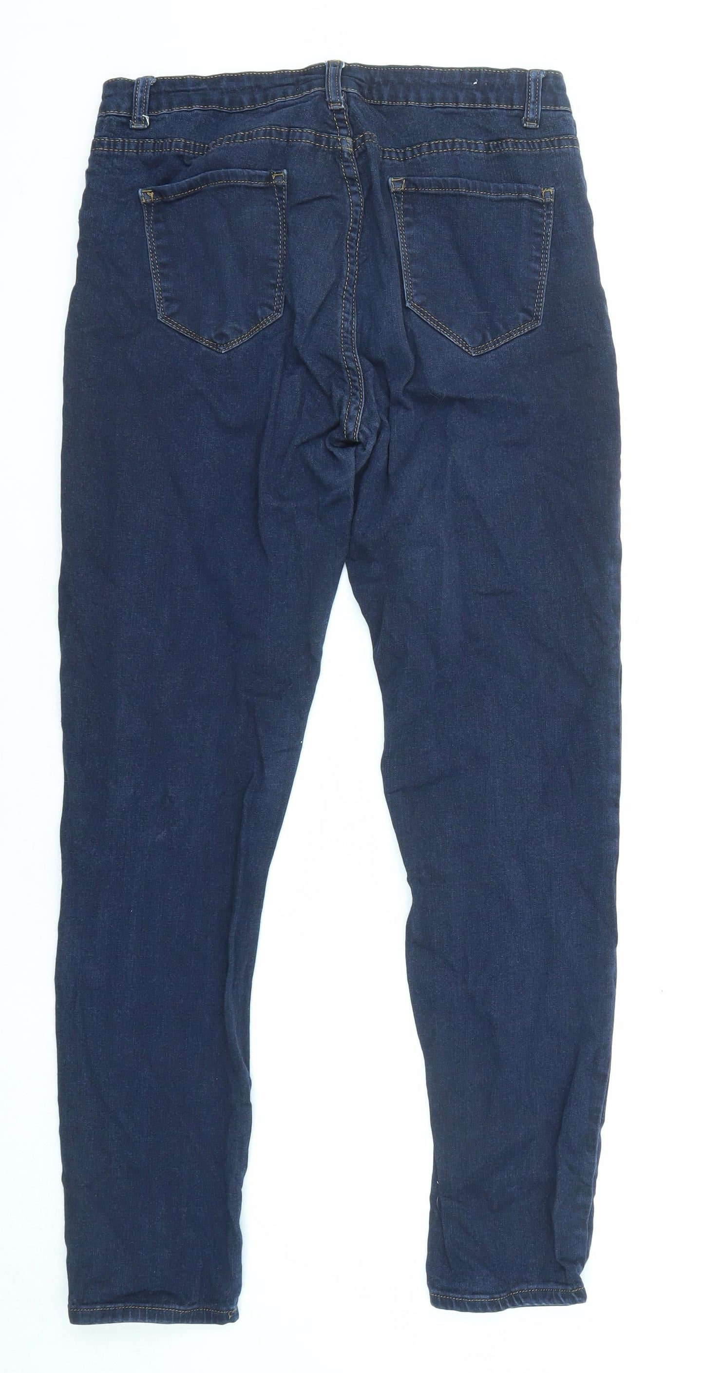 J&W Womens Blue Cotton Skinny Jeans Size 30 in L29 in Regular Zip