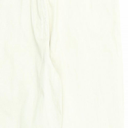 Brooker Girls Beige Cotton Straight Jeans Size 16 Years L29 in Regular Zip
