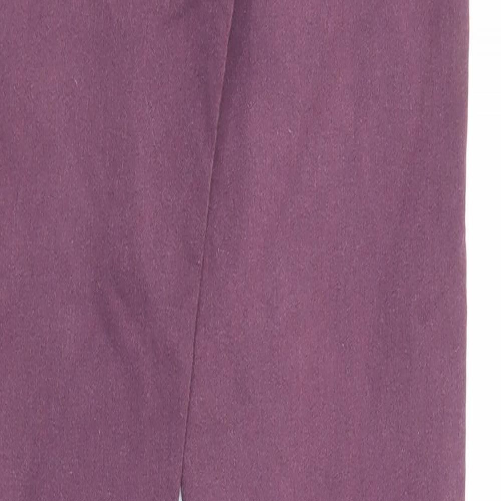 Bellfield Womens Purple Cotton Skinny Jeans Size 8 L29 in Regular Zip