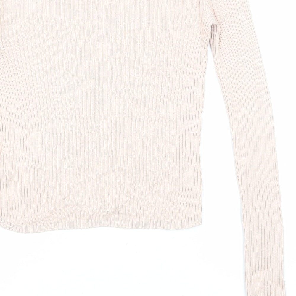 Womens UK Size S Divided by H&M Pink Pullover Jumper