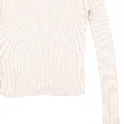 Womens UK Size S Divided by H&M Pink Pullover Jumper