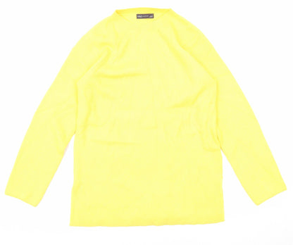 Womens UK Size M Marks and Spencer Yellow Pullover Jumper