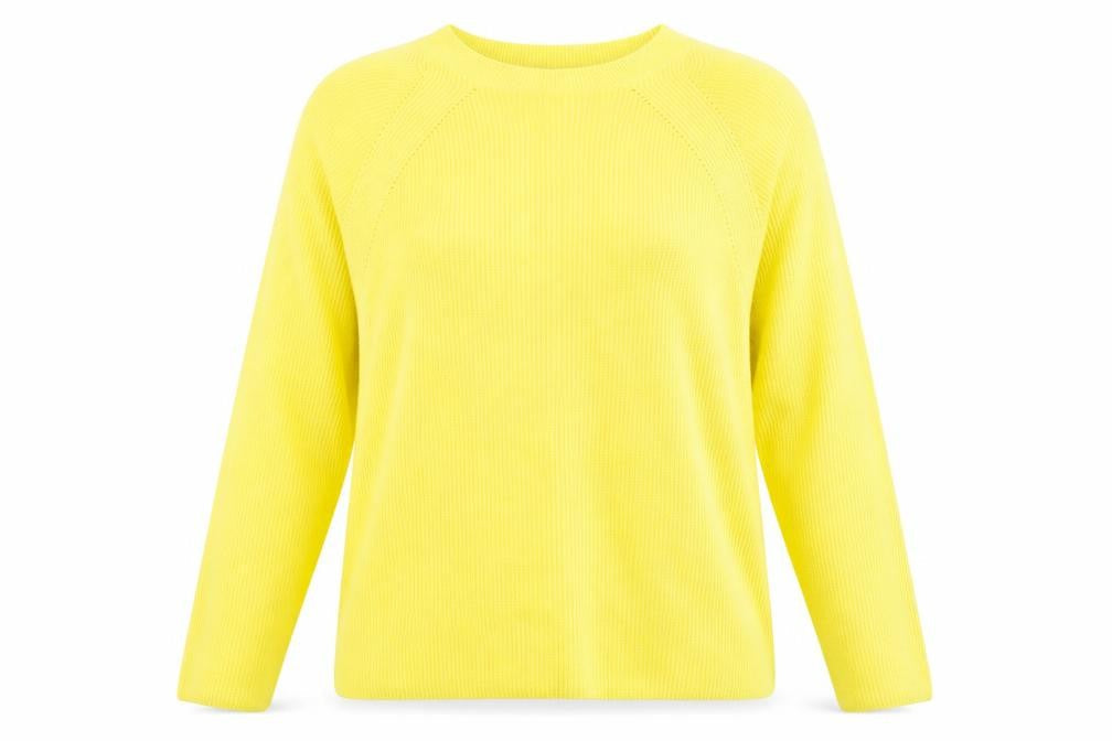 Womens UK Size M Marks and Spencer Yellow Pullover Jumper