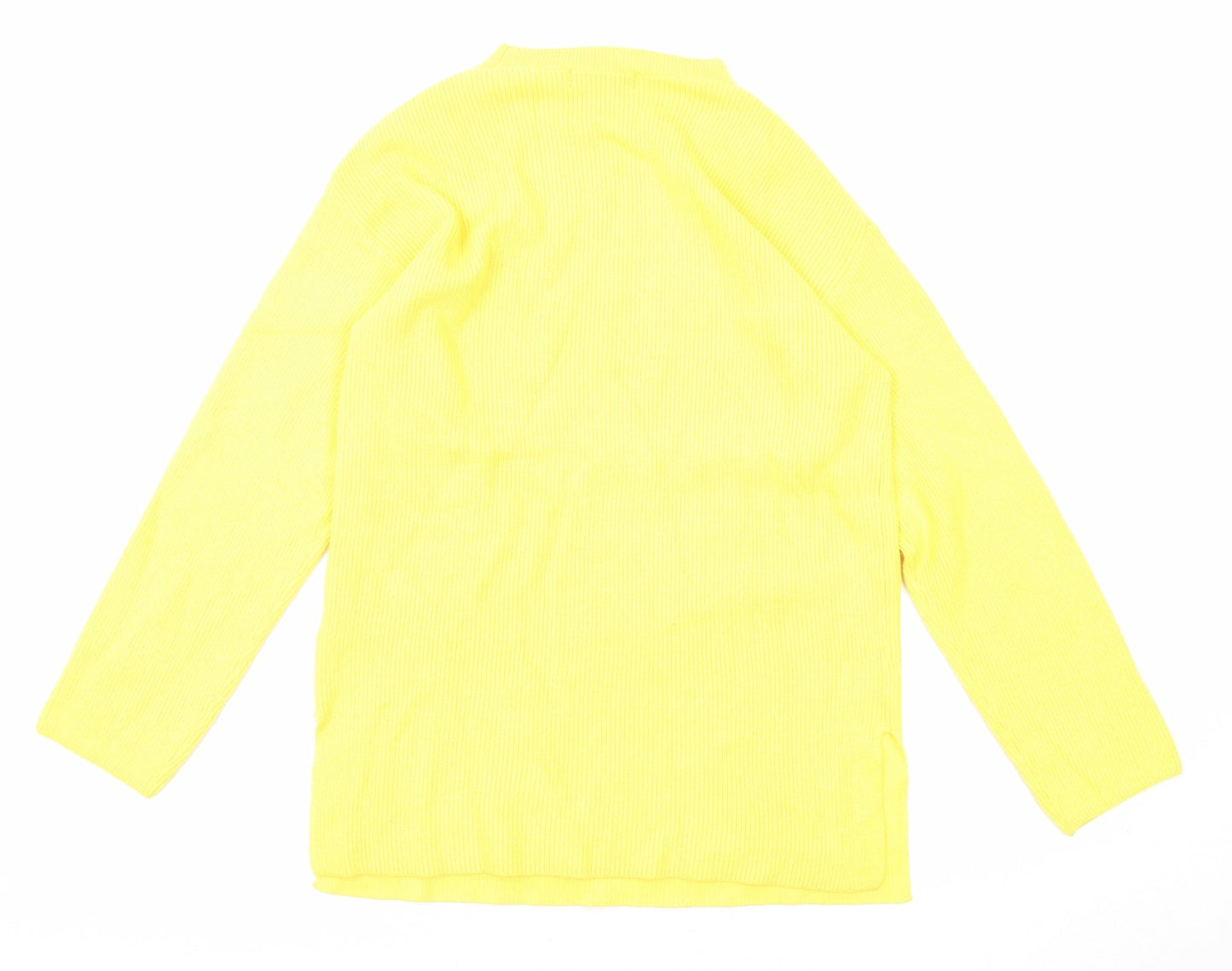 Womens UK Size M Marks and Spencer Yellow Pullover Jumper