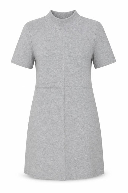 Zara Womens Grey Polyester A-Line Size S Mock Neck Pullover