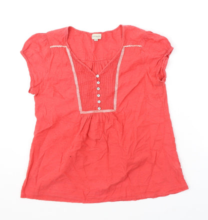 Womens UK Size 12 Nomads Pink Basic T-Shirt